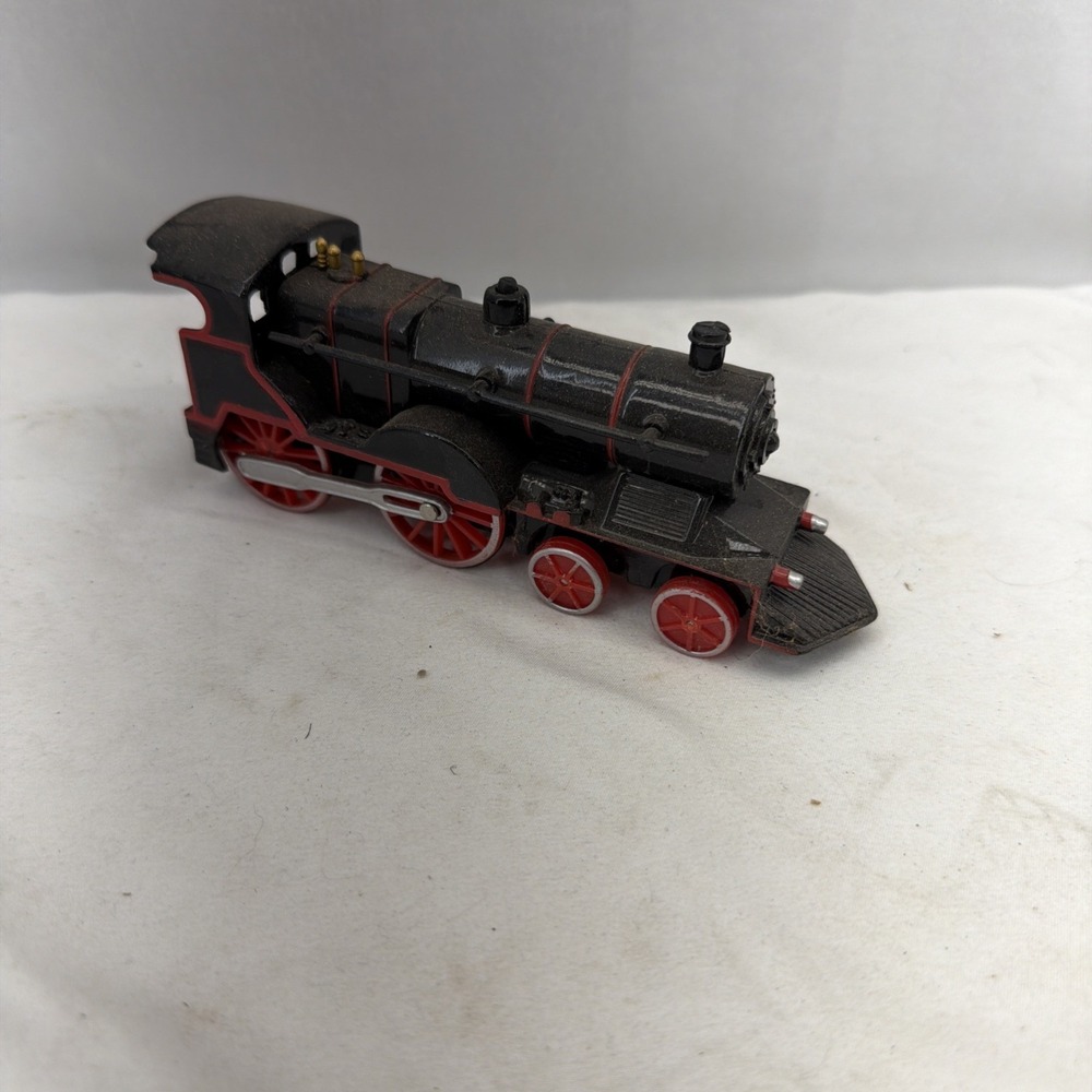 Fun Stuff Inc Train Diecast Friction Powered 6" Long 2009 Red Black Train